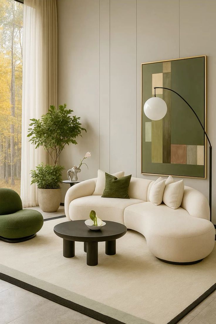 Natural Modern Living Design by Ibuilding