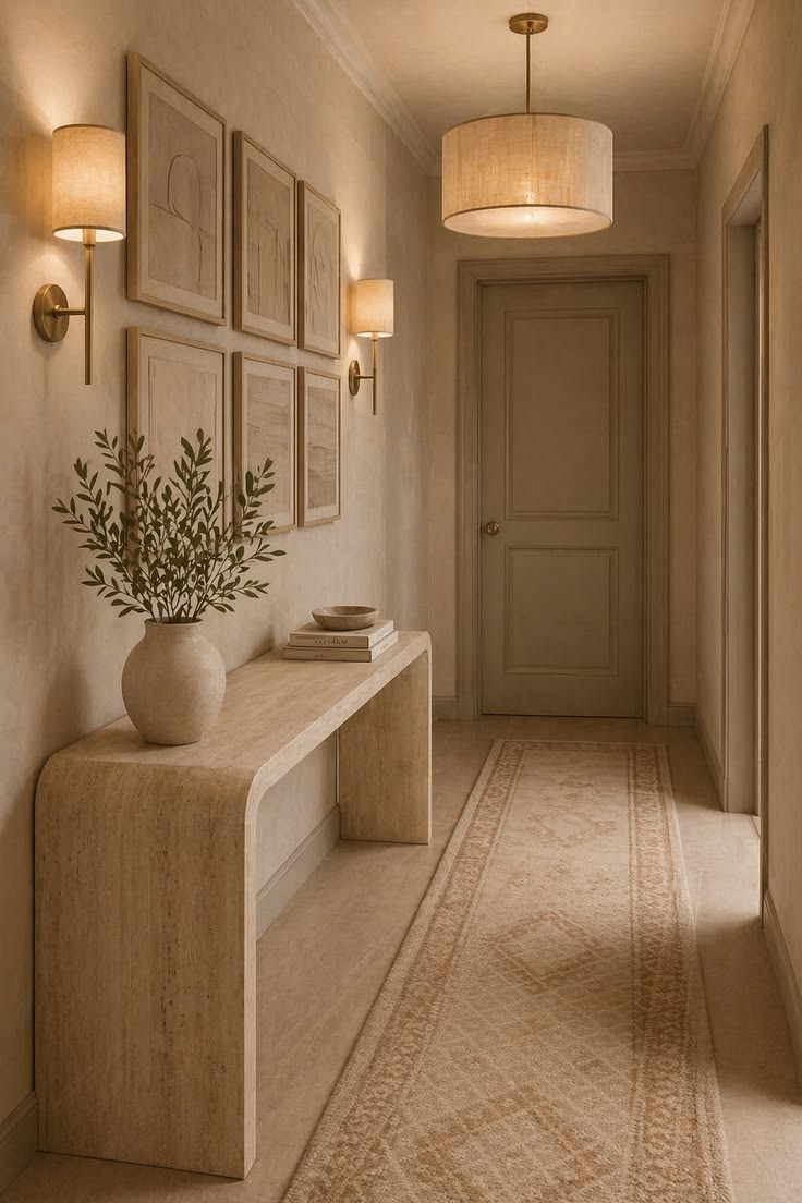 Elegant Interior Hallway Decor by Ibuilding